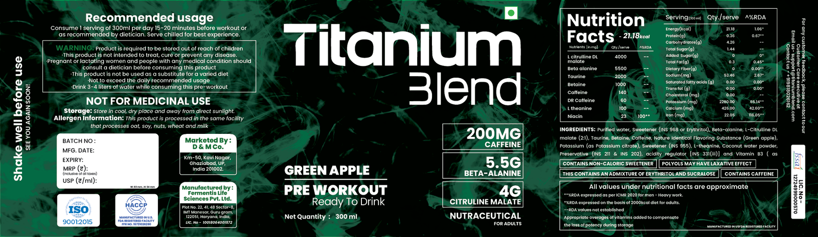Green Apple Ready-To-Drink Pre-Workout - Image 4